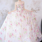 Exquisite Ball Gown Strapless Embroidery Floral Tulle Prom Dress 16th Birthday Dress SH4054