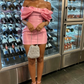 Trendy Pink Off The Shoulder Short Prom Dress,Homecoming Dress  SH723