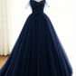 sage green tulle long ball gown with spaghetti straps, sage green sweet 16 dress prom gown P6154