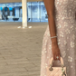 Light Pink A Line Exquisite Beaded Floral Tulle Prom Dress Wedding Guest Dress SH4724