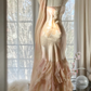 Fairy Mermaid Spaghetti Strap Beaded Ruffle Chiffon Long Prom Dress Evening Dress SH2981