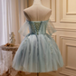 Sweet Light Green Tulle Homecoming Dress SH581