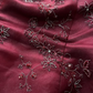 Vintage A Line Strapless Exquisite Beaded Burgundy Satin Prom Dress Evening Dress SH6073