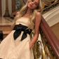 Vintage Light Champagne Strapless Short Homecoming Dress Mini Party Dress SH1432