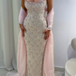 Pink Sheath Strapless Exquisite Rhinestone Tulle Long Prom Dress Evening Dress SH4630