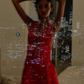 Sexy Red Deep V Bodycon Short Prom Dress Homecoming Dress  SH1383