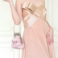 Sweety Light Pink A Line Strapless Chiffon Prom Dress Evening Dress SH6762