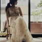 Charming V-neck Floral Long Prom Dress, Evening Dress T132