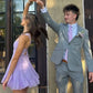 Beautiful A Line Sweetheart Lilac Short Homecoming Dress with Criss Cross Back SH7850