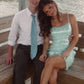 Bling Sheath Spaghetti Straps Light Green Sequins Short Homecoming Dress SH7847