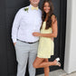 Bling A Line Spaghetti Straps Yellow Sequins Short Homecoming Dress SH7935