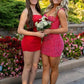 Bling Sheath Sweetheart Red Short Homecoming Dress with Beading SH7943