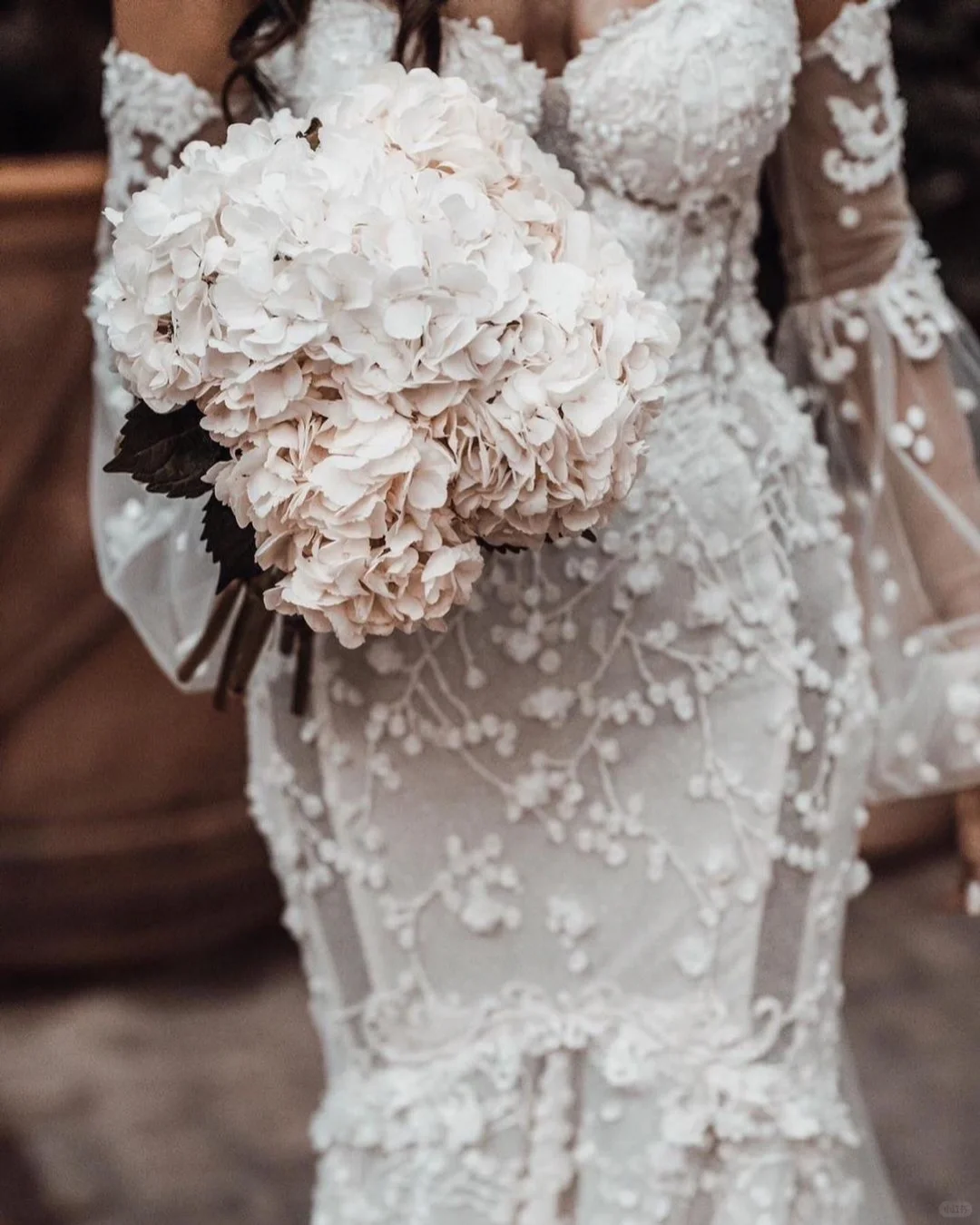 Stunning Mermaid Sweetheart Neck White Lace Wedding Dress SH4996