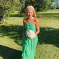 Simple Halter Green A Line Prom Dress Party Dress SH1193