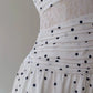A Line Spaghetti Straps Polka Dots Lace Chiffon Prom Dress Formal Dress SH1774