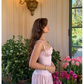 Pink Simple A Line Spaghetti Strap Satin Long Prom Dress 18th Birthday Dress SH4513
