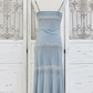 Sky Blue Beaded Chiffon Slip Prom Dress Formal Evening Dress SH1245