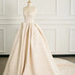 Elegant Sweetheart Neck Satin Long Prom Dresses Ball Gown SH1777
