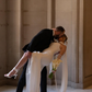 High-class Mermaid Strapless Pleated White Satin Long Train Wedding Dress SH7544