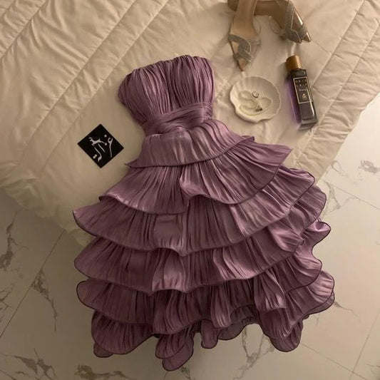 Chic Ball Gown Strapless Short Homecoming Dress 18th Birthday Outfits SH3622