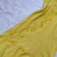 Cute Sheath Spaghetti Strap Beaded Yellow Ruffle Chiffon Prom Dress Graduation Prom Dress SH2569