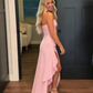Pink Split Prom Dress Formal Graduation Gown SH1443