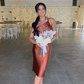 Simple Sheath One Shoulder Pleated Green Satin Bridesmaid Dress Evening Dress SH3060