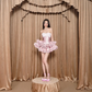 Pink Bow A Line Sweetheart Neck Corset Satin Short Homecoming Dress Cocktail Dress SH3356