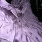 Vintage Mermaid Spaghetti Strap Purple Sequin Beaded Satin Long Sweep Party Dress Evening Dress SH3062