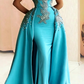 Mermaid Evening Dress Off Shoulder Silver Lace Embroidery Prom Dresses SA692