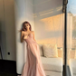 Pink Princess A Line Sweetheart Neck Tulle Lace Long Prom Dress Party Dress Birthday Dress SH3755