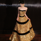 Shiny Golden Sequin Ball Gown Strapless Long Party Dress Prom Dress Formal Dress SH3853