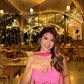 Vintage Romantic Pink Ombre Beaded Chiffon Long Prom Dress Party Dress SH4883