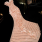 Pink Mermaid Sweetheart Neck Beaded Flower Chiffon Prom Dress Evening Dress SH3184