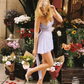 Purple A Line Sweetheart Neck Chiffon Short Homecoming Dress Birthday Dress SH3022