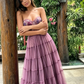 Gorgeous A Line Prom Dresses,Lace Long Prom Dresses Formal Beads Evening Dresses S903
