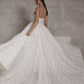 Stunning A Line Sweetheart Neck 3D Flower Tulle Long Wedding Dress SH6038