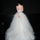 High-class Ball Gown Sweetheart Neck Appliques Lace Tulle Long Wedding Dress SH6612
