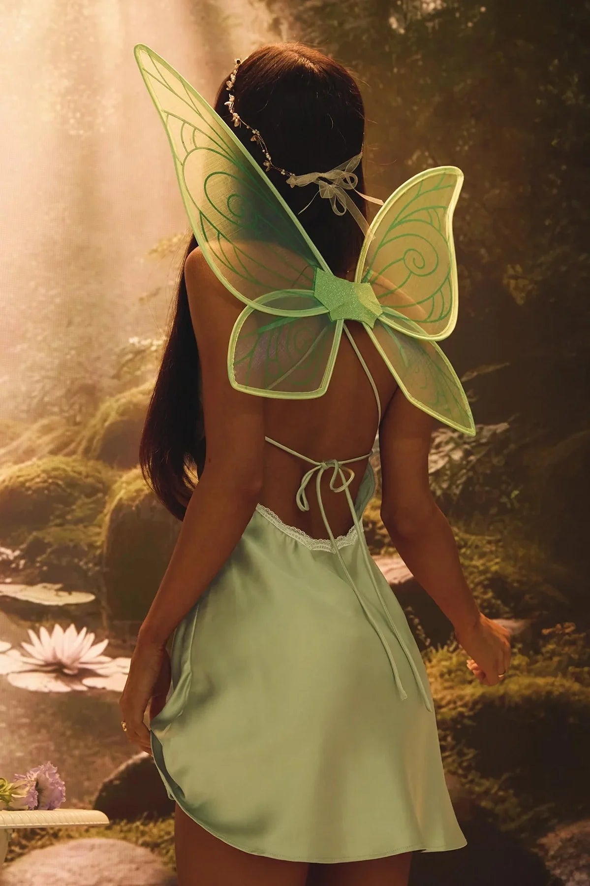 Charming A Line Spaghetti Straps Green Short Homecoming Dress with Lace SH7812