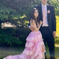 Charming A Line Sweetheart Pink Long Prom Dress with Appliques SH8108