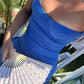 Charming Mermaid Spaghetti Straps Royal Blue Long Prom Dress with Ruffles SH7628