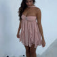 Chic A Line Sweetheart Pink Short Party Dress with Ruffles SH7495