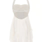 Chic A Line Sweetheart White Short Party Dress with Ruffles SH7496