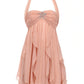 Chic A Line Sweetheart Pink Short Party Dress with Ruffles SH7495