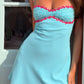 Chic A Line Spaghetti Straps Light Blue Short Homecoming Dress with Sequins SH7468