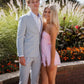 Cute A Line Sweetheart Pink Short Homecoming Dress with Slit SH7934