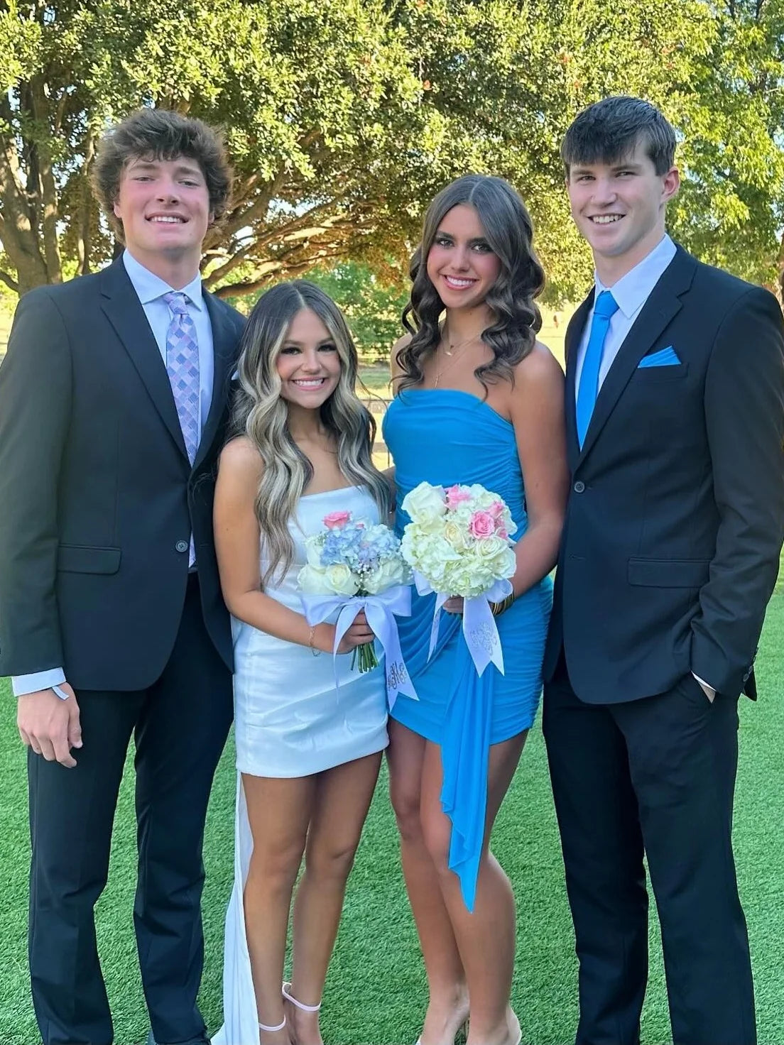 Cute Sheath Strapless Blue Short Homecoming Dress with Ruched SH7527