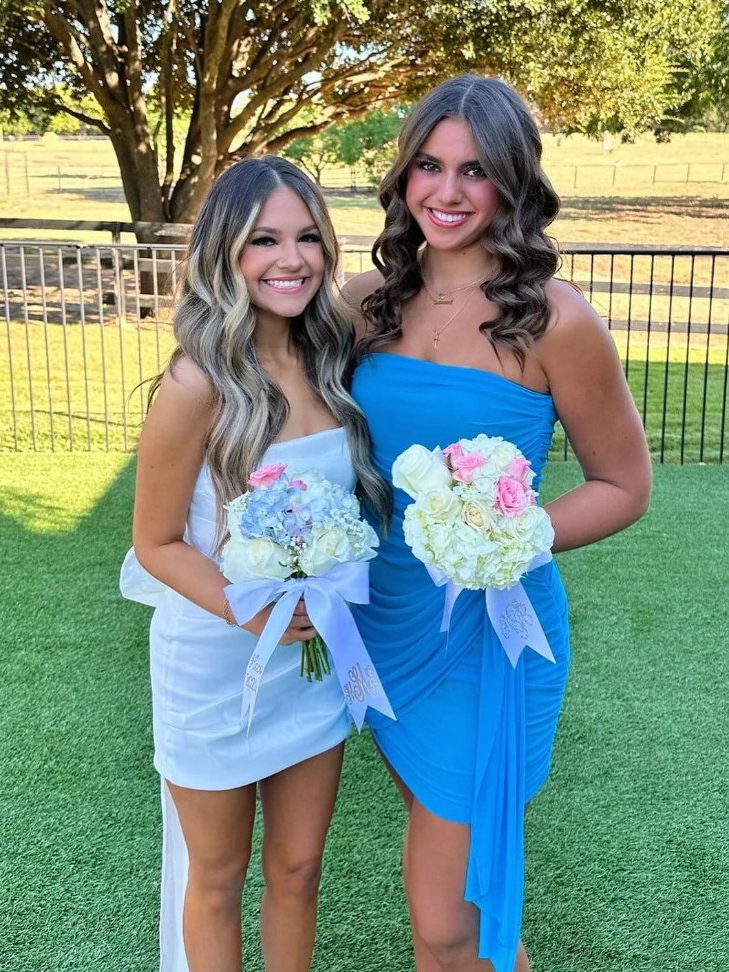Cute Sheath Strapless Blue Short Homecoming Dress with Ruched SH7527