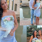 Cute Sheath Strapless Light Blue Short Homecoming Dress with Ruffles SH7919