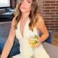 Cute A Line Halter Neck Light Yellow Short Homecoming Dress with Ruffles SH7832